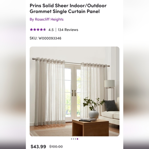 Wide Curtain 114” x 99.5" - Picture 10 of 16